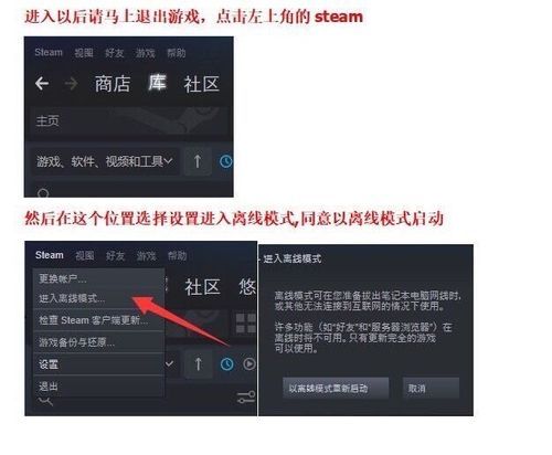 steam怎么离线登录