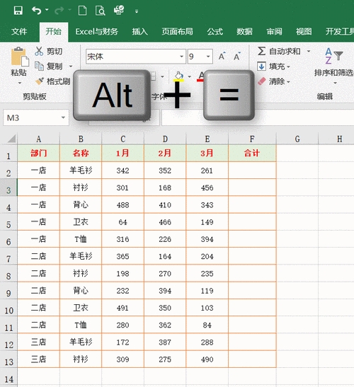 excel求和怎么操作 excel求和公式怎么输入