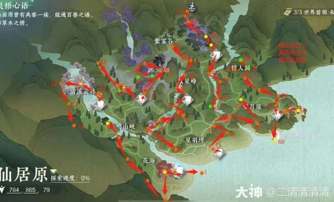 逆水寒手游仙居原风物坐标点在哪里