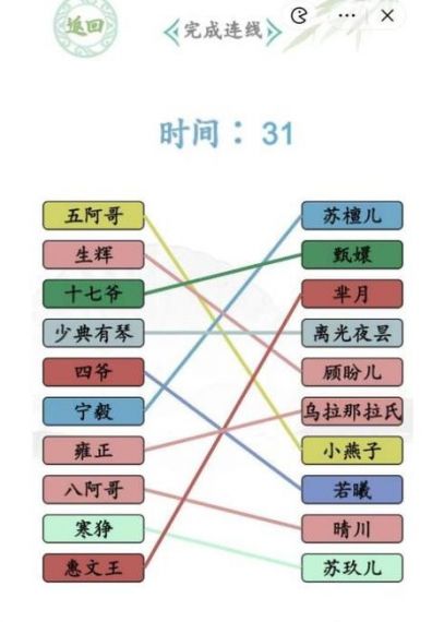 《汉字找茬王》cp配对怎么过_配对荧幕cp通关图文攻略