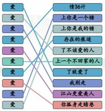 《汉字找茬王》悲伤的爱情怎么过_连歌曲悲伤的爱情通关图文攻略