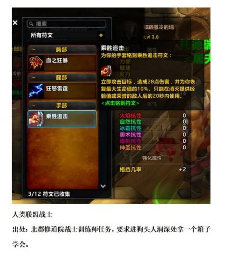 魔兽世界plus战士团本吃什么药