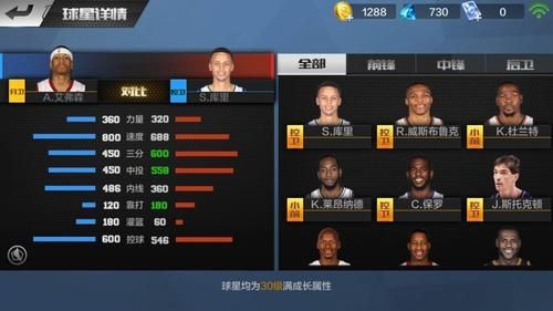 最强NBA初始球员选择哪个好