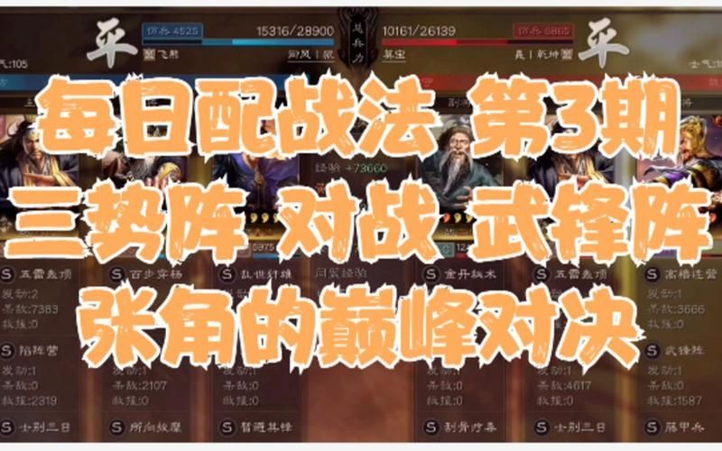 三国志战略版 张良的配阵思路