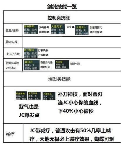 剑网三 剑纯竞技场中的压制针对打法