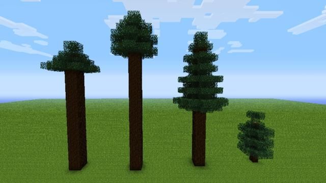我的世界怎么种各种大型树