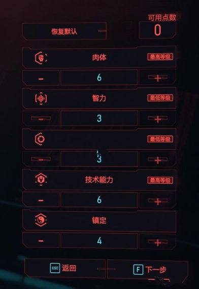 赛博朋克2077初始怎么加点