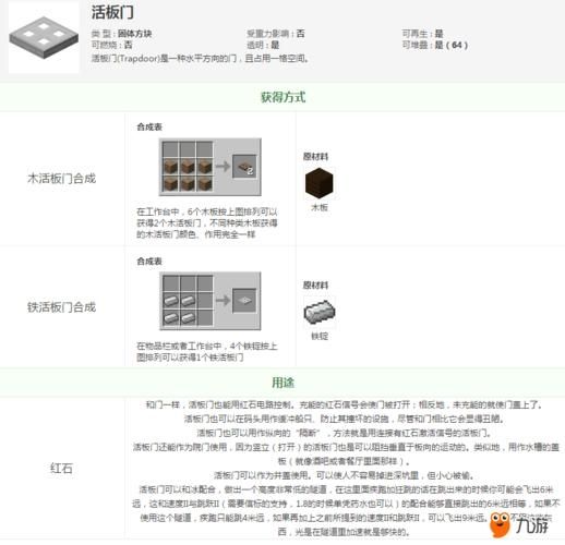 我的世界用指令怎么获得铁门