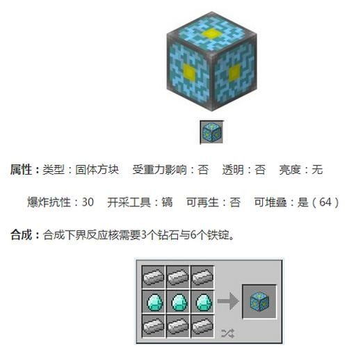 我的世界下界反应核怎么制作