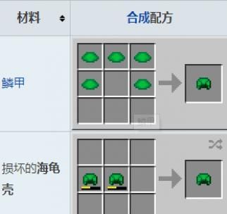 我的世界海龟壳怎么弄