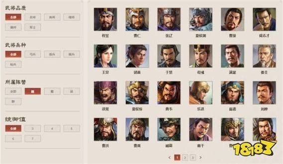 三国志战棋版核心武将排名最新