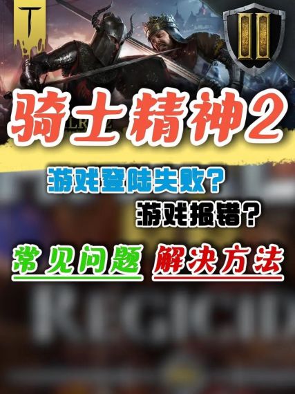 骑士精神2登录错误怎么回事