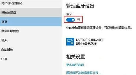 Win10蓝牙只能配对不能连接怎么解决？