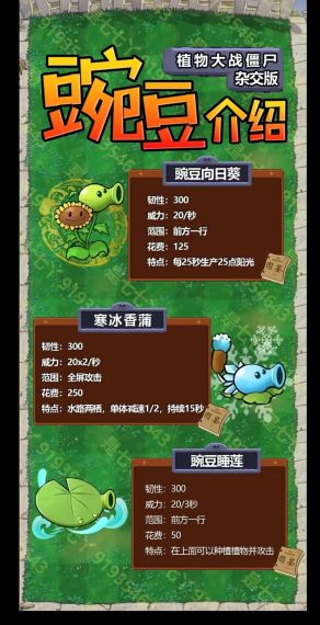 植物大战僵尸杂交版2.4版本新增植物介绍