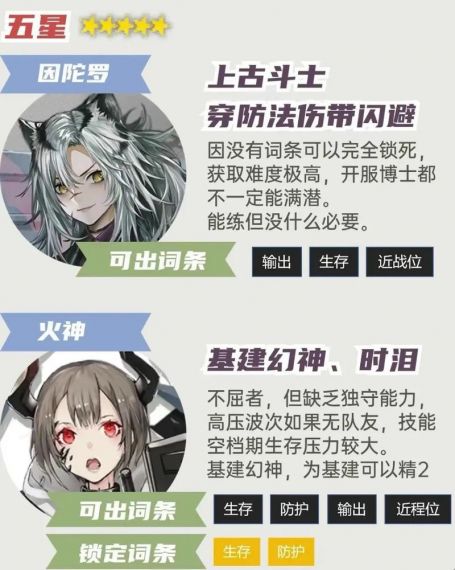 明日方舟8月公招系统更新干员内容介绍